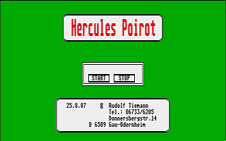 Hercules Poirot atari screenshot